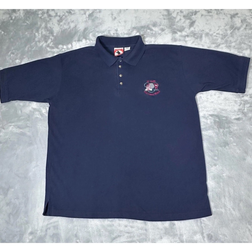 Vintage Walt Disney World Polo Shirt Mens Large 25 Years Anniversary Mickey 90s - Picture 3 of 13
